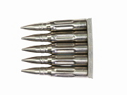 Show product details for US 7.62 NATO Dummy Rounds PLATED on Clip