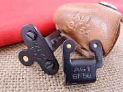 Show product details for Swedish AG42 Ljungman Night Sights w/Leather Pouch