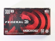 Show product details for 308 Winchester Ammunition Federal FMJ 