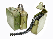 Show product details for Finnish Maxim M1910 Ammo Can w/ 200 Rnd Belt