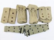 Show product details for Israeli Military Web Belt and Pouch Set