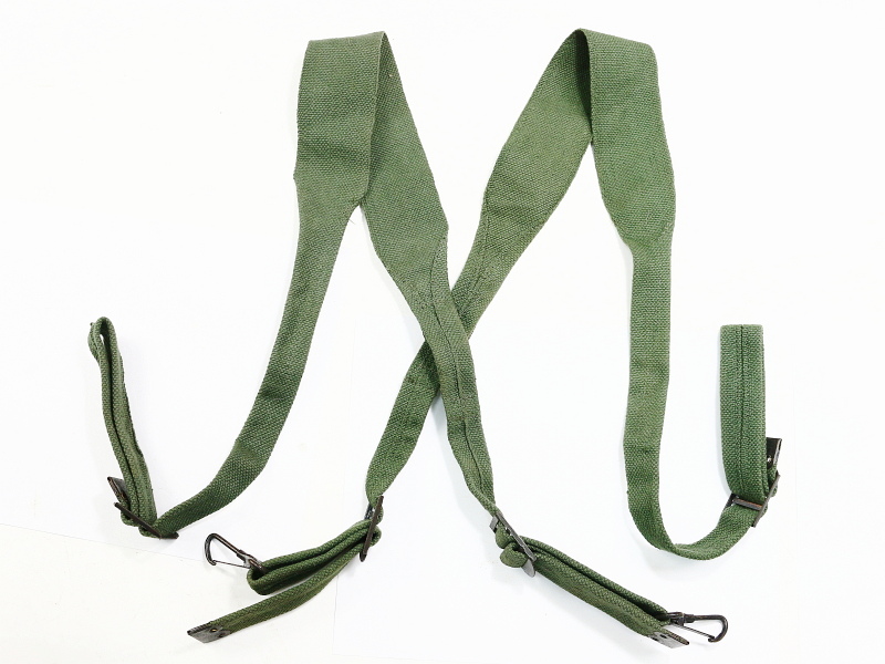 Show product details for Military Green Web Suspenders