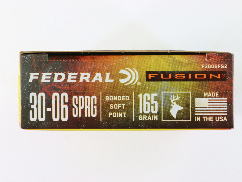 30-06 Springfield Ammunition Federal Fusion 165 grn SP