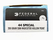 44 Special Ammunition Federal SWC HP 