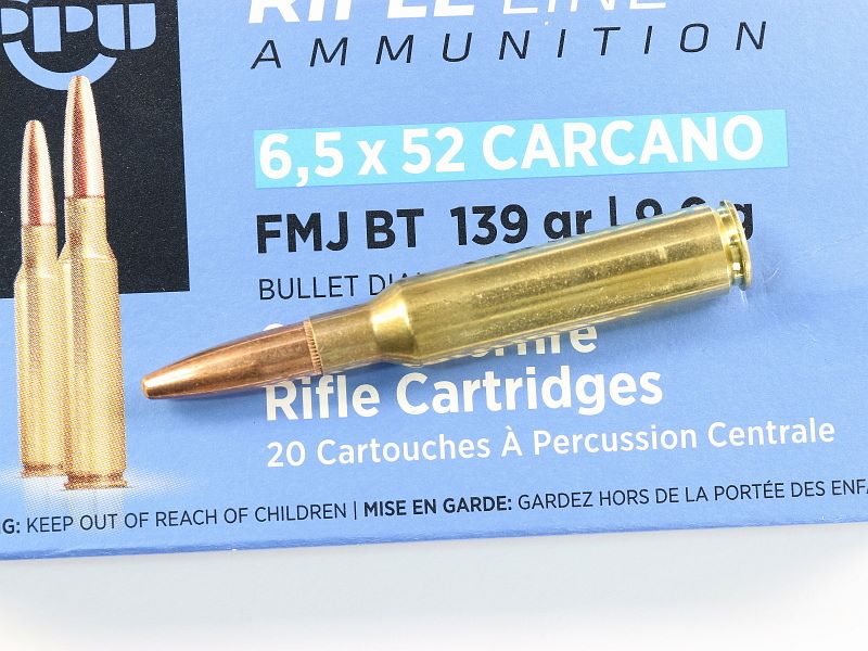 6.5 Carcano Ammunition PPU FMJ