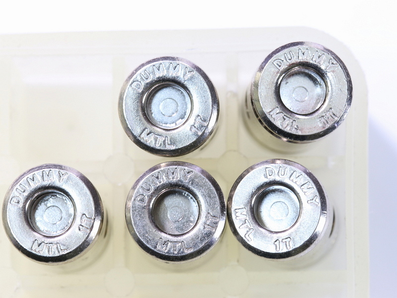 9mm Luger Dummy Rounds MTL Set of 5