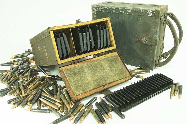 Italian 8mm BREDA MG Crate and Trays