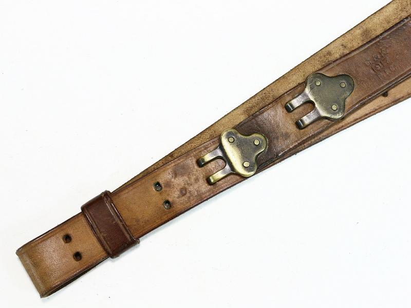 US Military WW1 1907 Leather Sling G&K 1917 #1419