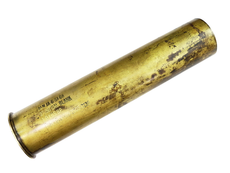 US Navy WW2 3"/50 Brass Cannon Casing Salute #4056