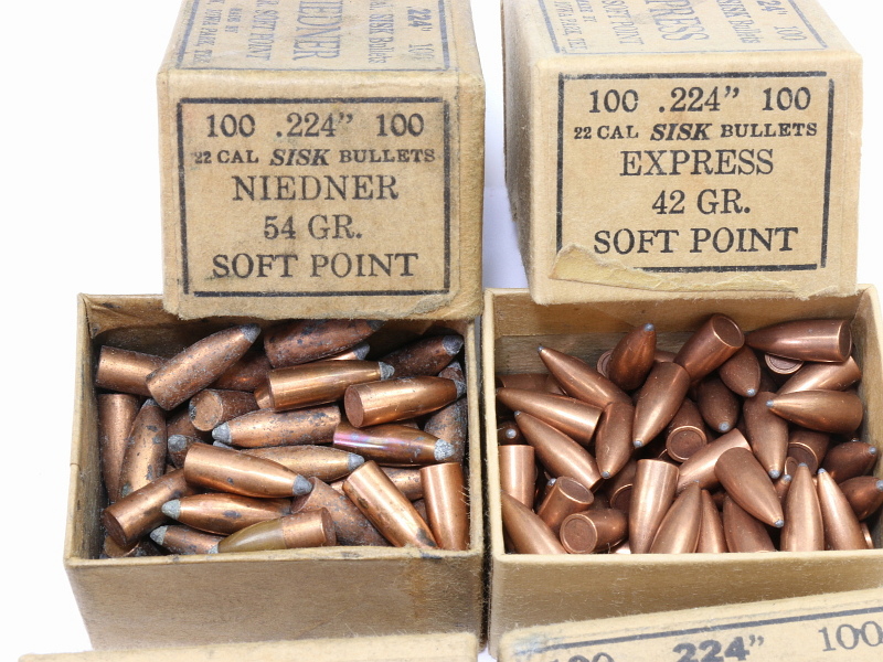 22 Caliber SISK Bullet Lot 4 Boxes #4072