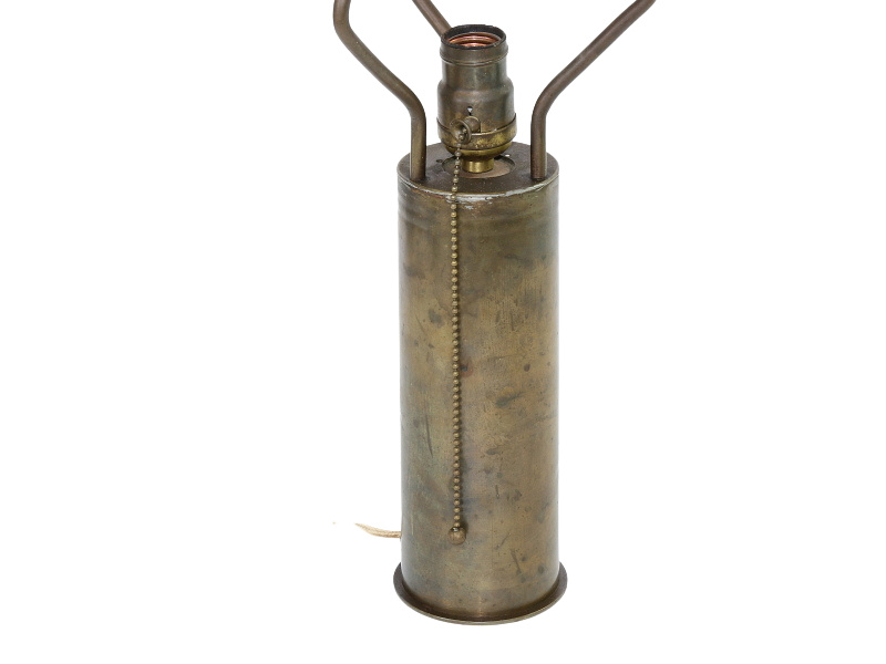 WW1 Trench Art Lamp German 77mm Casing #4104