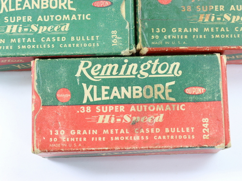38 Auto Ammunition Lot Remington 5 Bxs #4392