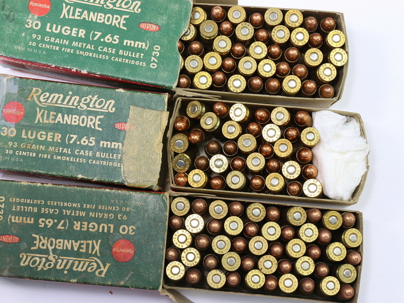 30 Luger 7.65 Ammunition Lot Remington 3 Bxs #4477