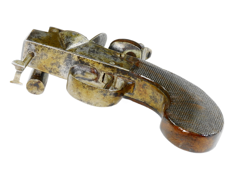 Antique Flint Lock Tinder Box Pistol #4545