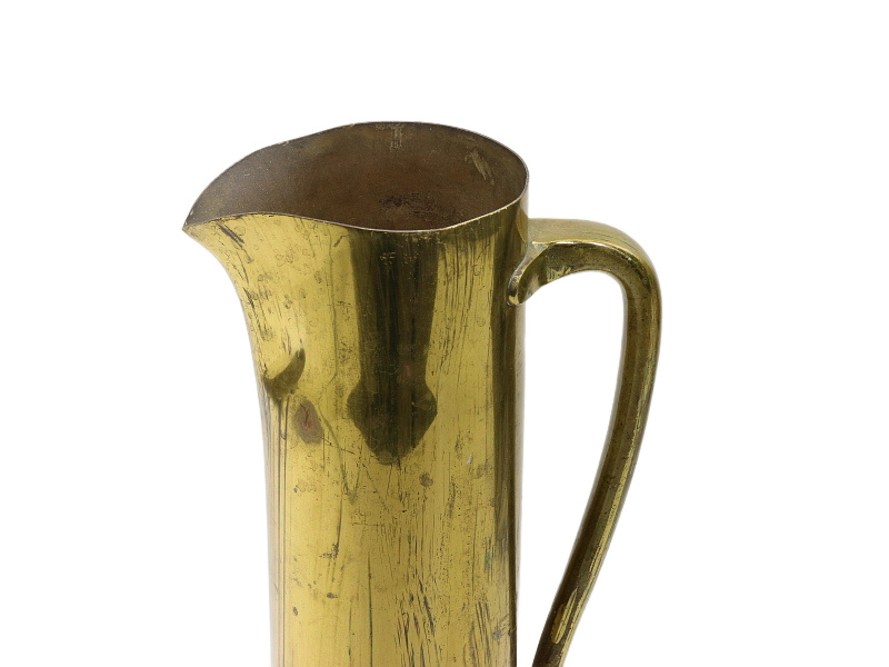Ordnance Art Brass Vase or Pitcher #4582
