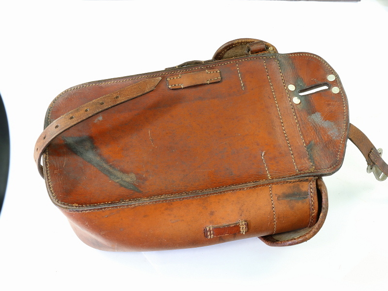 German WW2 Era Leather Saddle Bag Dated 1939 #4619