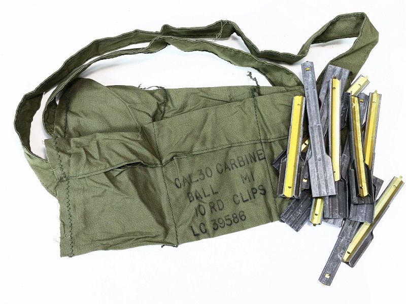 M1 Carbine Repack Kit Bandolier and Stripper Clips OLD Style.