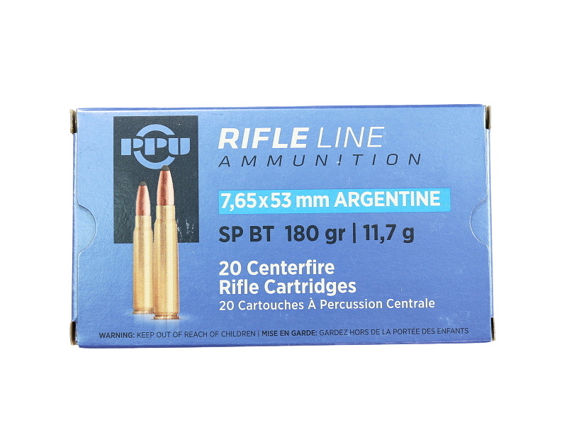 7.65 Argentine Mauser Ammunition PPU SP