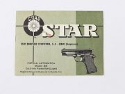 Star Model BM Pistol Manual