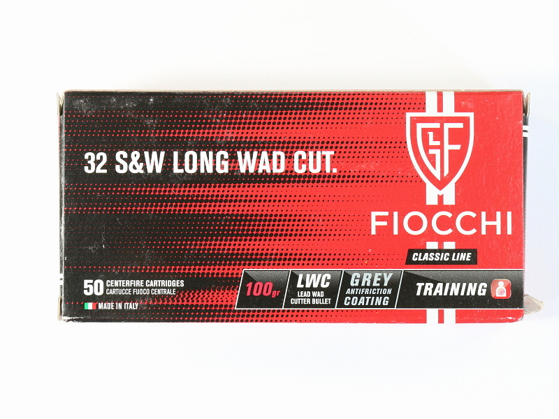 32 S&W Long Fiocchi Ammunition Wad Cutter