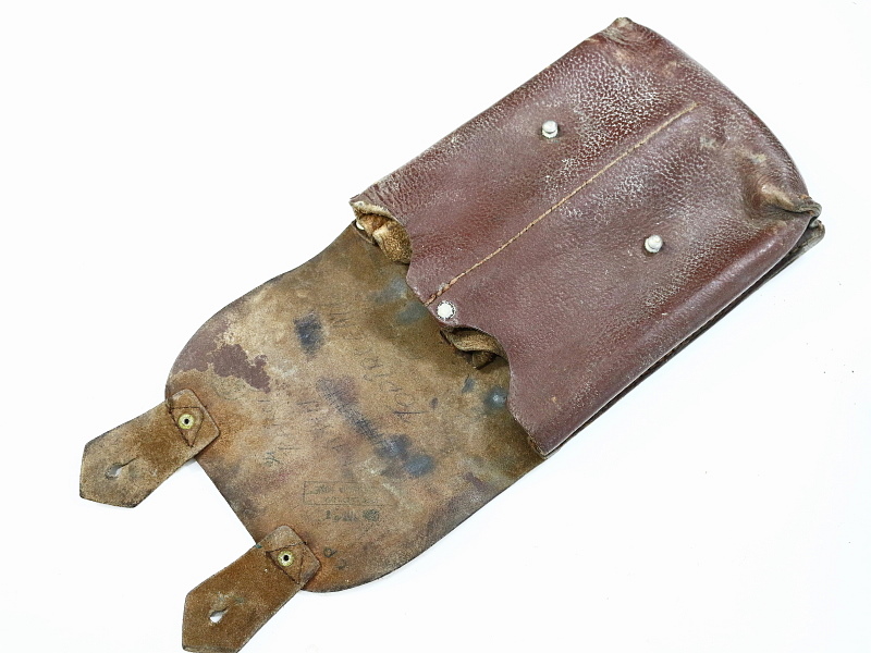 2 Romanian 4 Cell Leather Mag Pouches Very Good/ Excellent Condition 